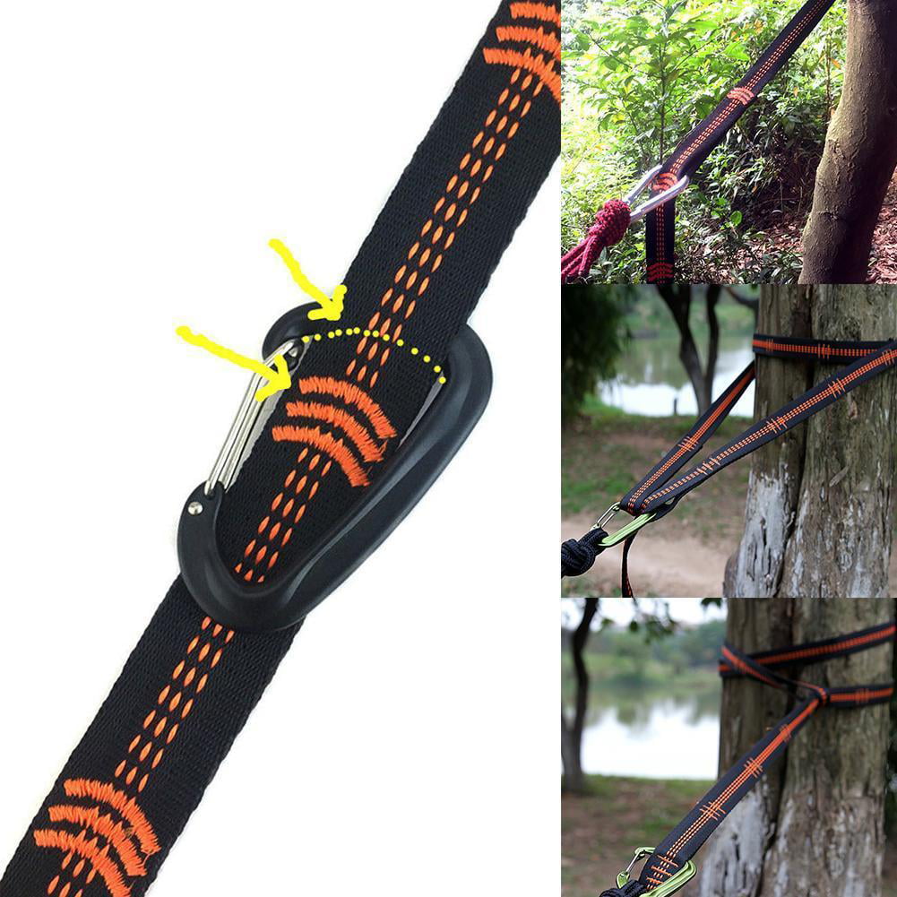 Adjustable Tree Hanging Hammock Straps Climbing Rope Aerial Hammock Hot B6S7