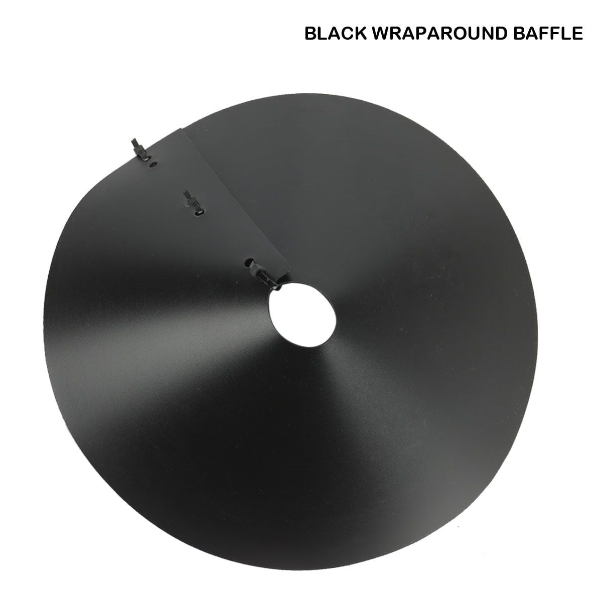 Luxtrada Wrap Around Squirrel Baffle,Universal Anti Rust Raccoon Proof Bird Feeder Station Protection Guard,12 inches Black