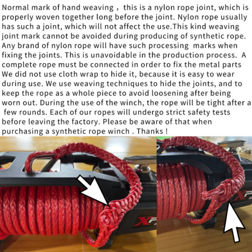 X-BULL 12000LBS Electric Winch Synthetic Rope Trailer Towing Truck 12V Jeep 4WD