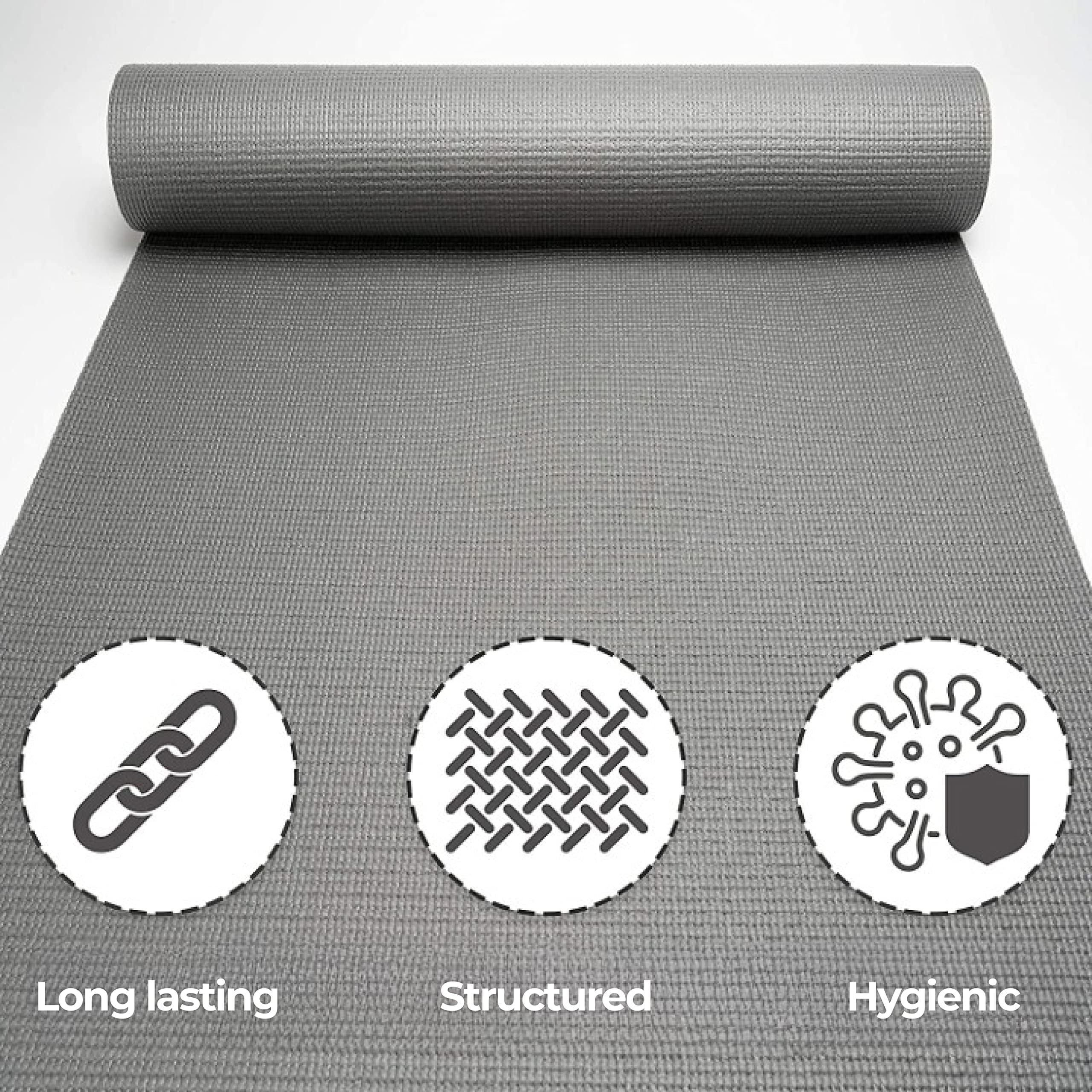 Powrx Yoga Mat With Bag Excersize Mat For Workout Non-Slip Large Yoga Mat