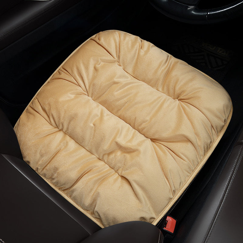 New Warm Cotton Flocking Car Seat Cushion Thickened Plush Free Bundle Single Piece Car Cushion Rear Row Seat Cushion