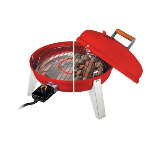 4-In-1 Electric Combination Water Smoker Charcoal Grill Outdoor Garden BBQ Cook