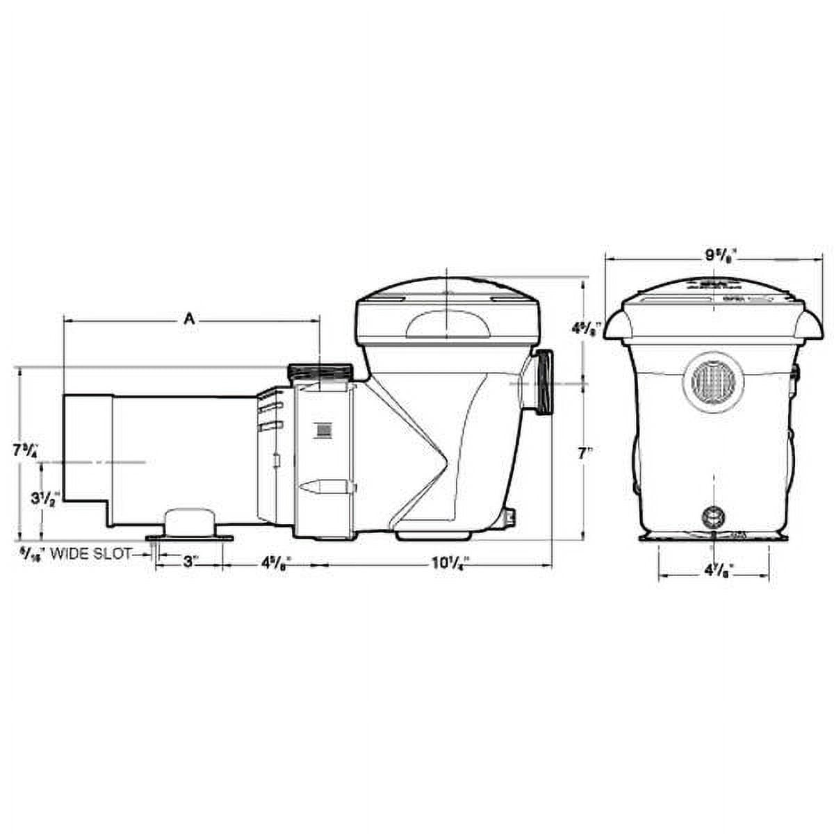 Hayward PowerFlo Matrix 1HP Above-Ground Pool Pump with 3 Prong Plug 115V W3-SP1592 W3SP1592