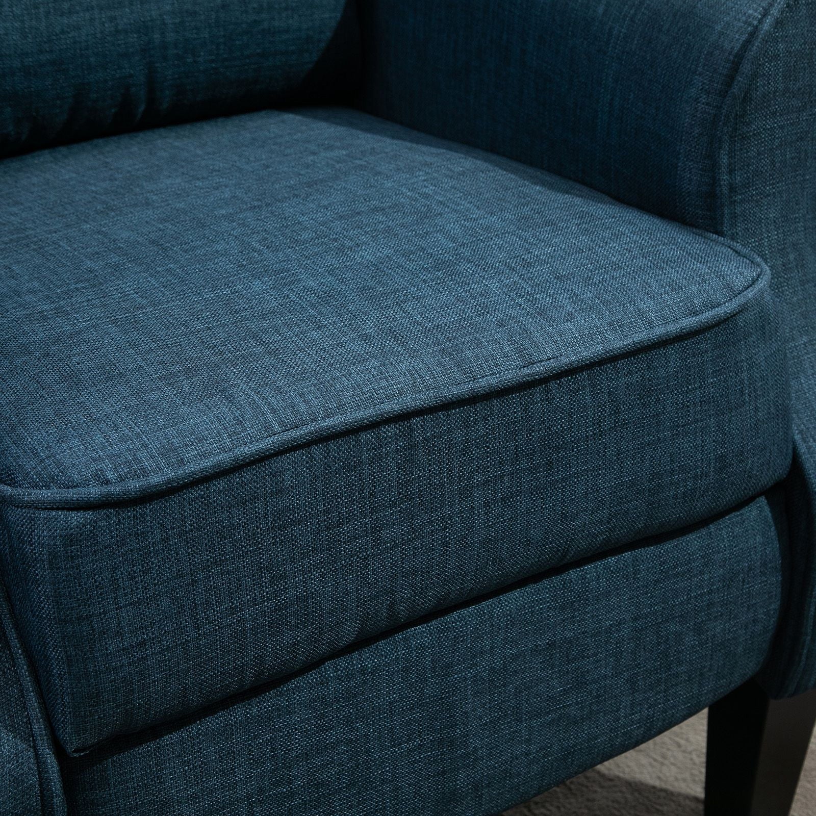 Relaxing Fabric Heated Massage Chair Vibrating Recliner Sofa with Remote Control