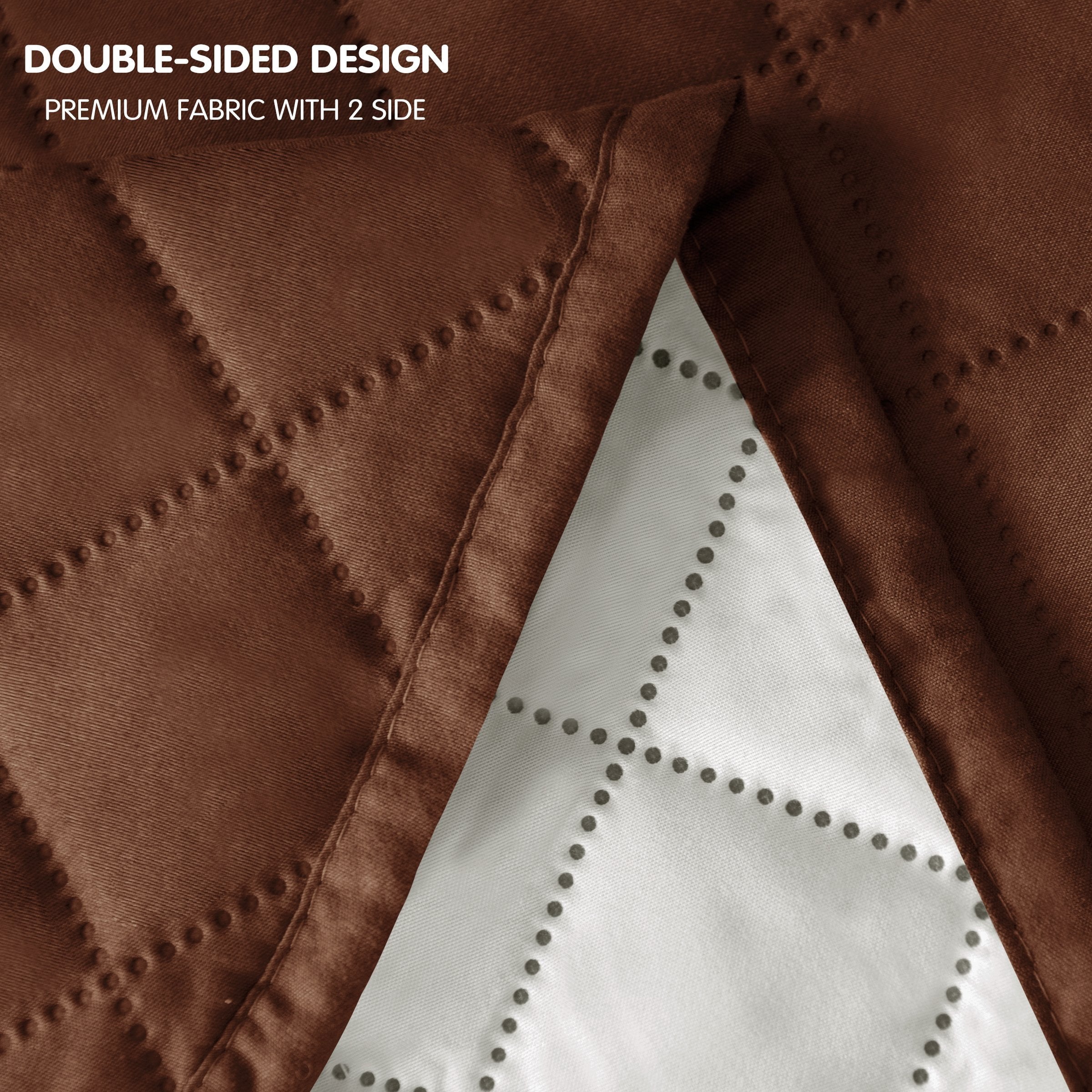 Subrtex Reversible Wing Chair Cover Wingback Armchair Slipcovers,Chocolate