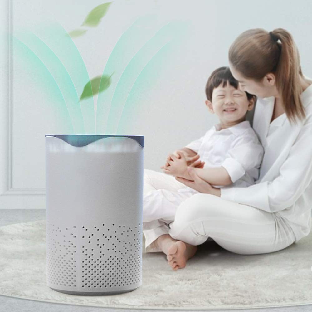 BLUELK Air Purifiers for Bedroom Home, Portable HEPA Filter Cleaner, Filters Smoke, Allergies, Pet Dander, Odor, Dust, Desktop Air Cleaner