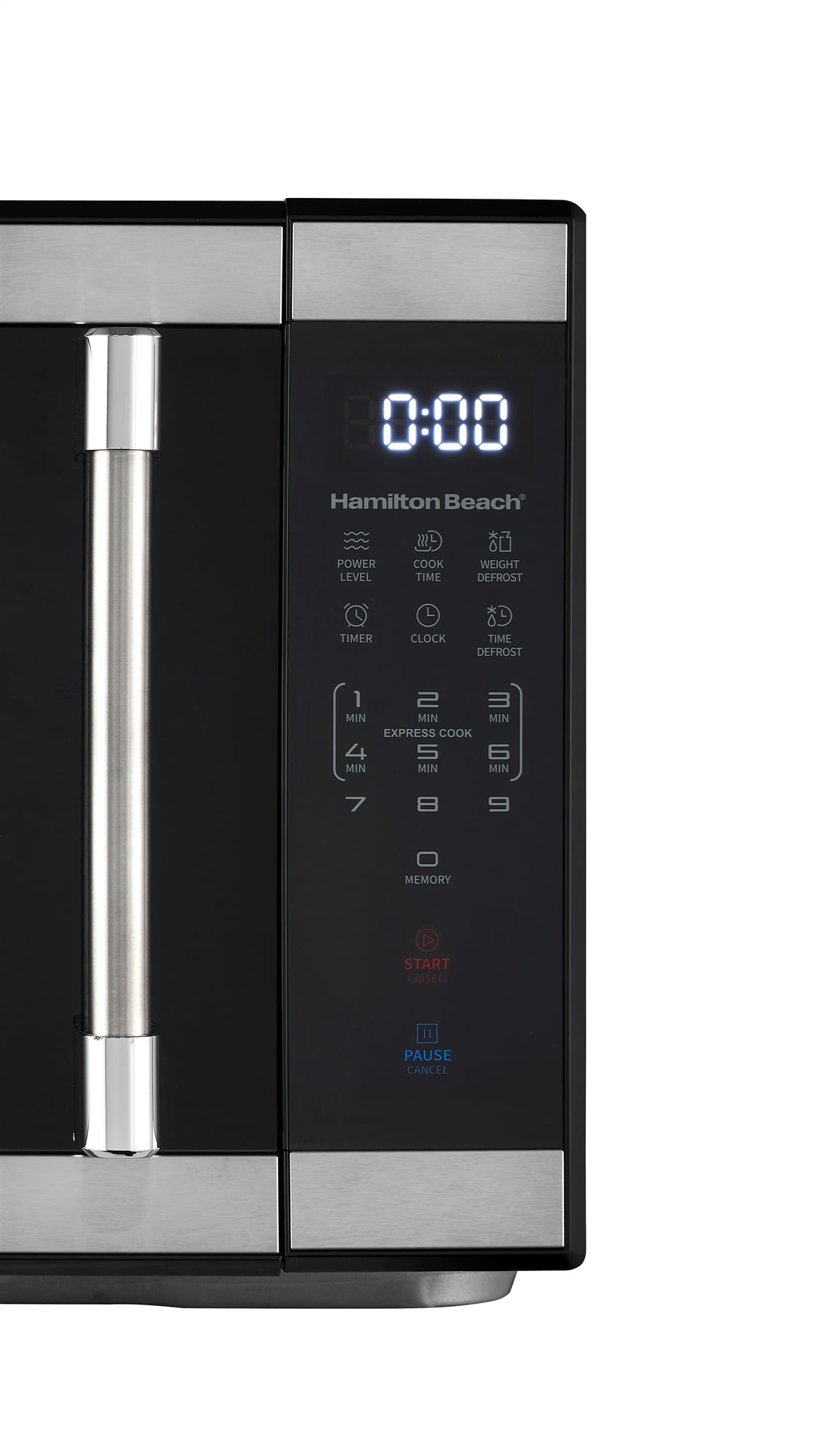 Hamilton Beach 1.1 cu ft Countertop Microwave Oven in Stainless Steel