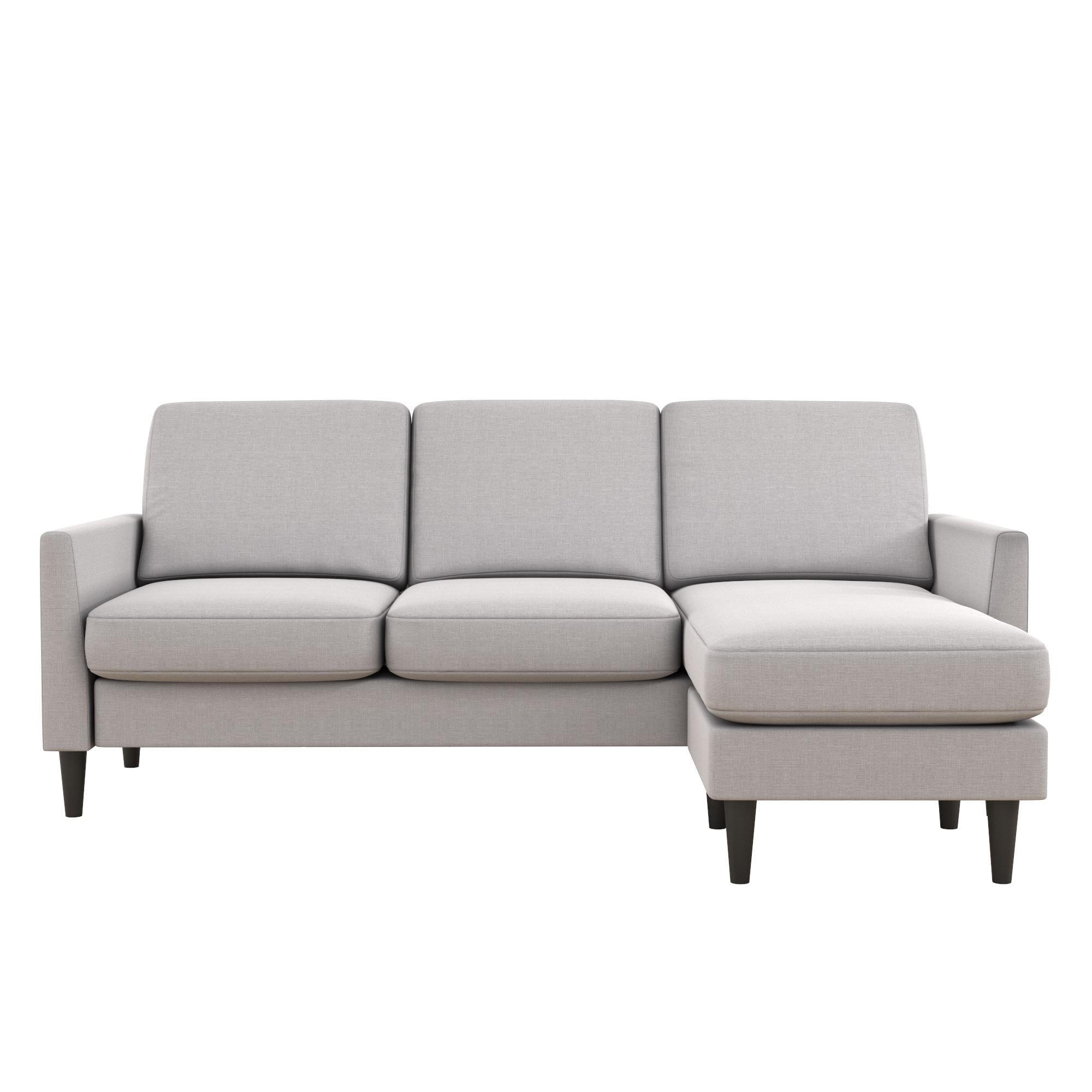 Mr. Kate Winston Reversible Sofa Sectional, Light Gray Linen