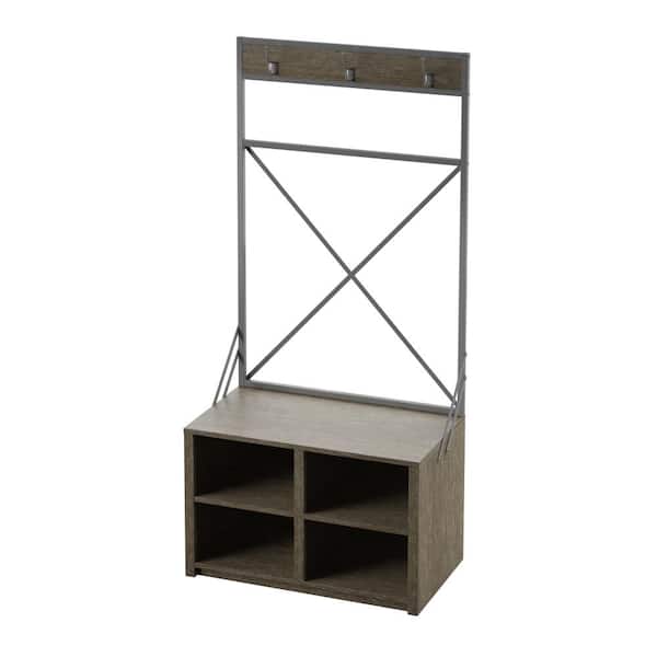 Hooper Oak Hall Trees with 4-Cubbies