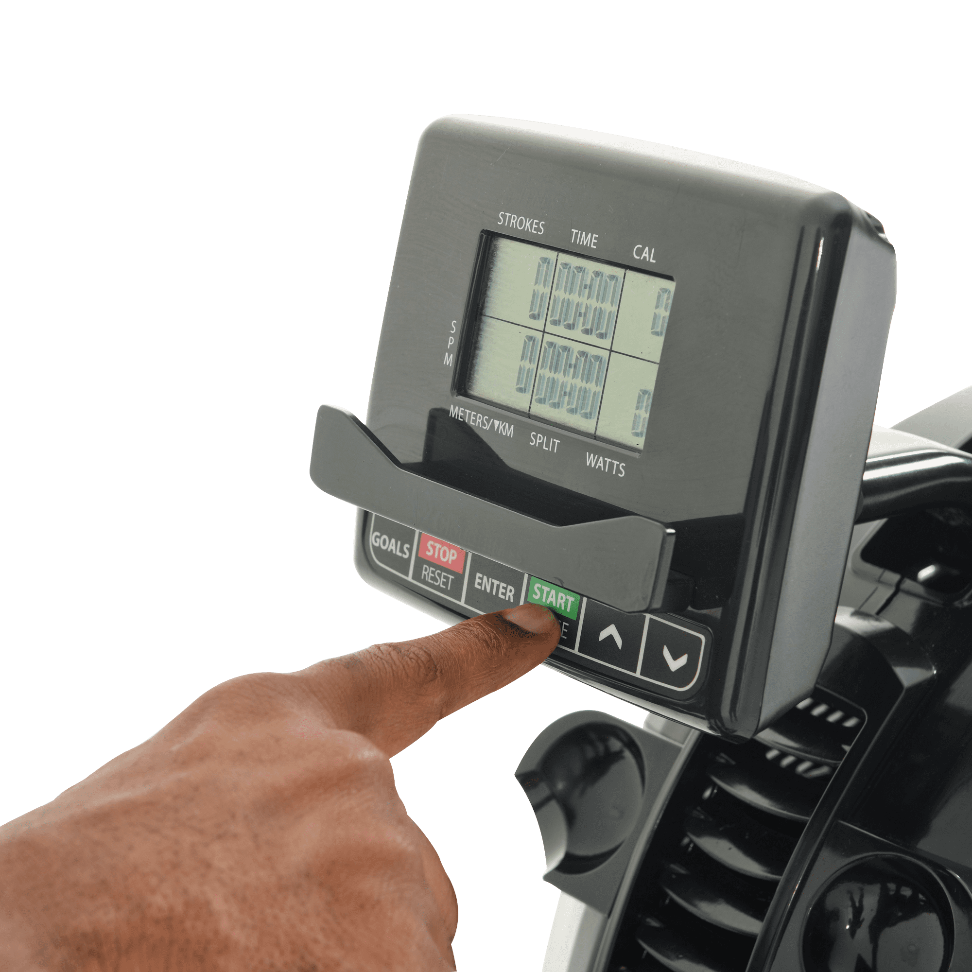 Women’s Health Men’s Health Dual Handle Rower, Airsoft Seat, Bluetooth App, Fan Magnetic Resistance