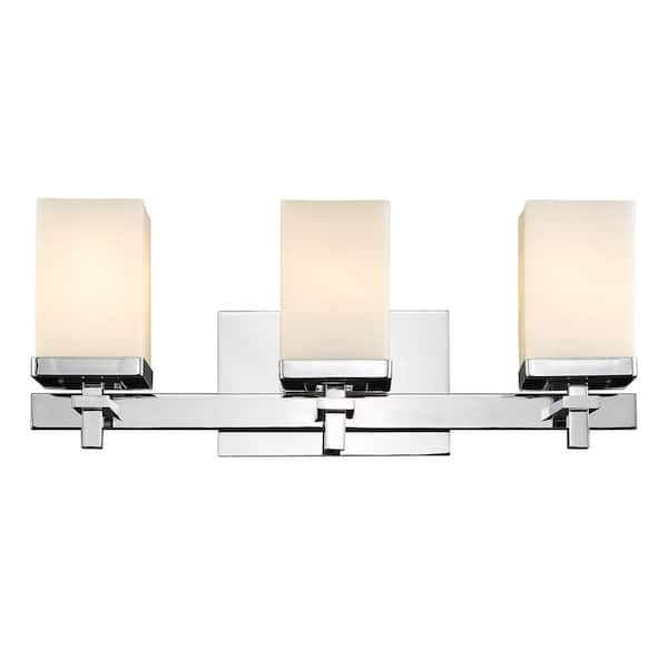 Maddox 3-Light Chrome Bath Light