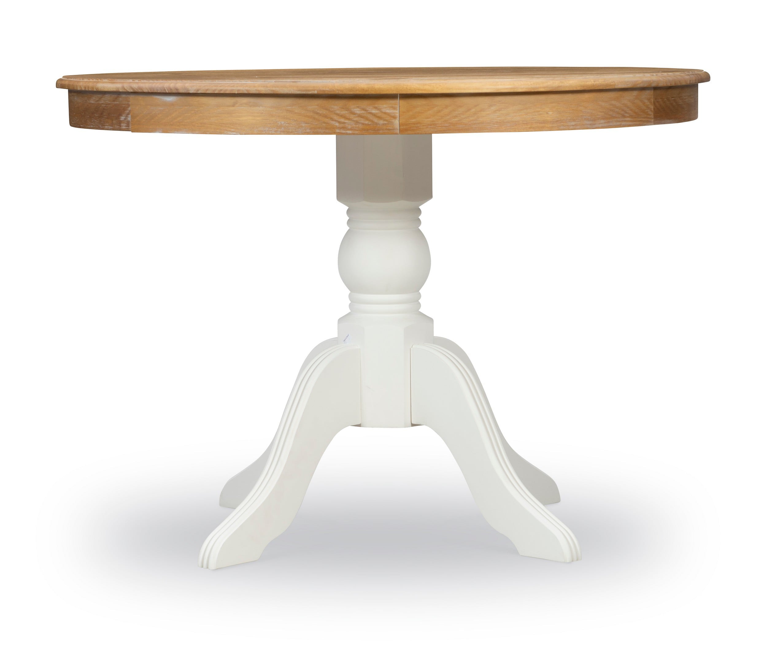 Linon Tobin  Pedestal Dining Table - Natural/White