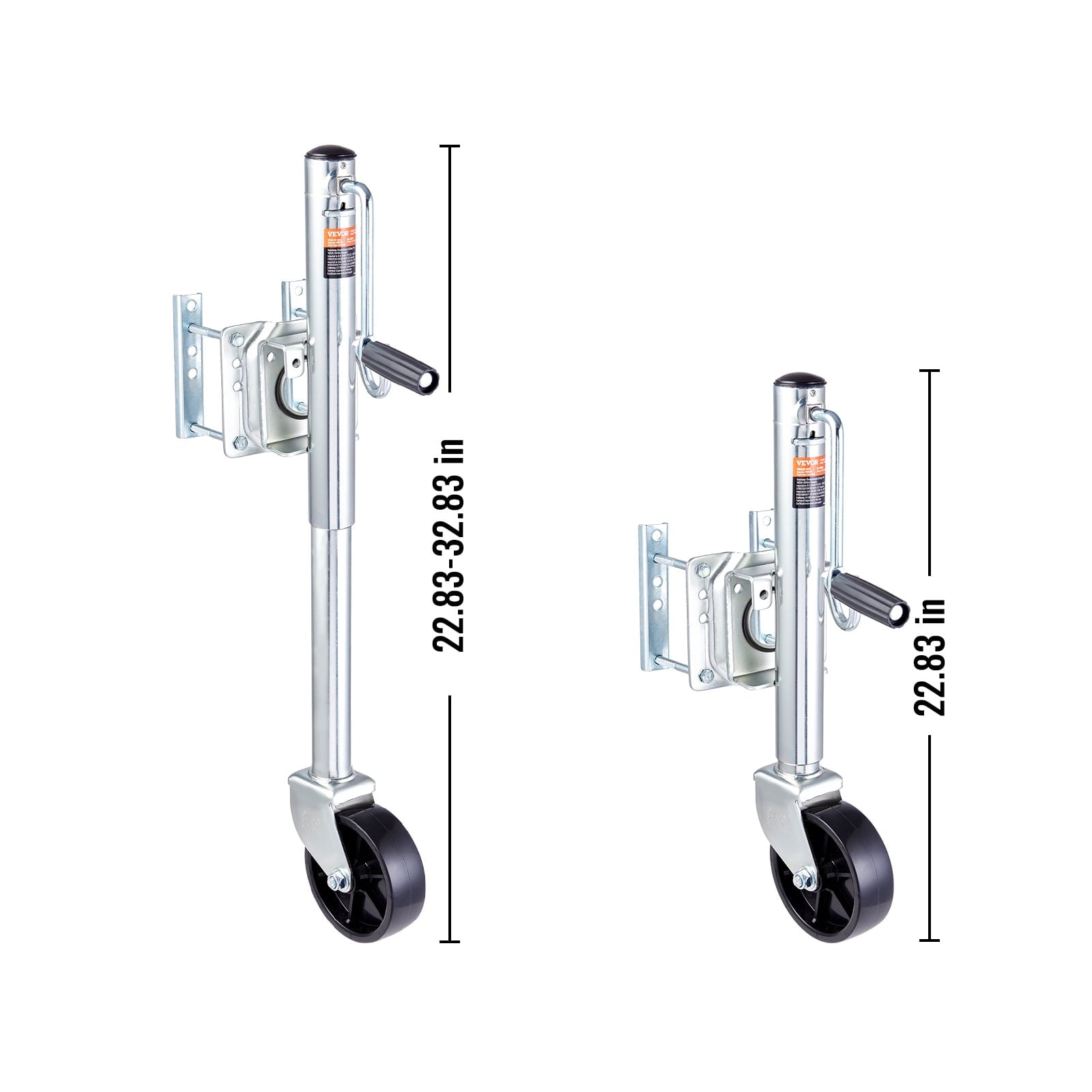 BENTISM Trailer Jack Boat Trailer Jack 32.8 in 1000 lbs with PP Wheel & Handle