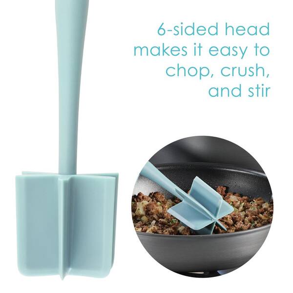 Tools and Gadgets Light Blue Lazy Kitchen Utensil Set, 5-Piece