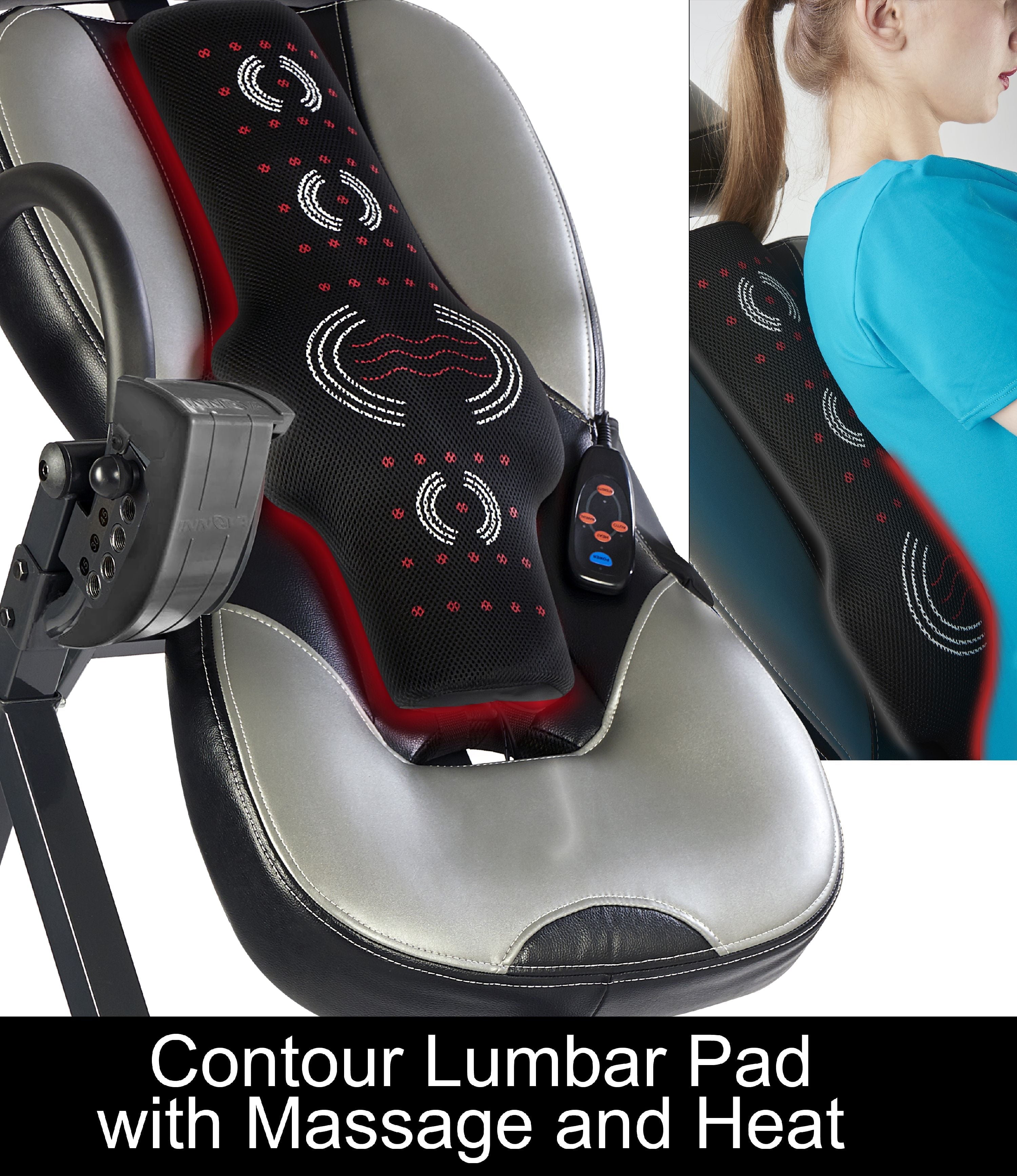 Innova ITM5950 Advanced Heat and Massage Therapeutic Inversion Table, , 300 lb Max Weight Capacity