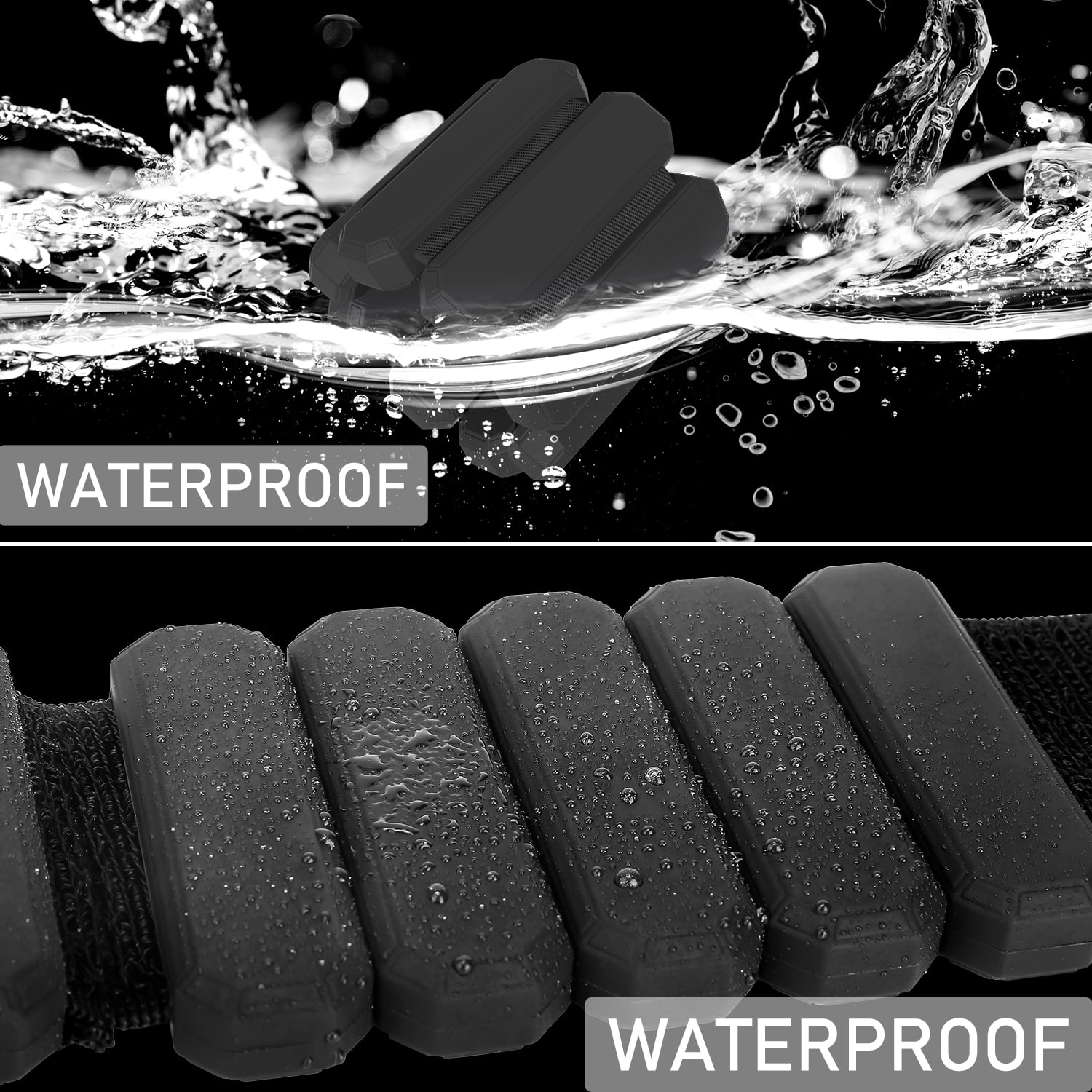 Romanda Wearable Wrist & Ankle Weights for Women Men, Silicone Wrist Weights for Women at Home, Adjustable Weighted Bracelet for Yoga, Pilates, Cardio, Aerobics, Walking, Black, Set of 2 (1lb Each)