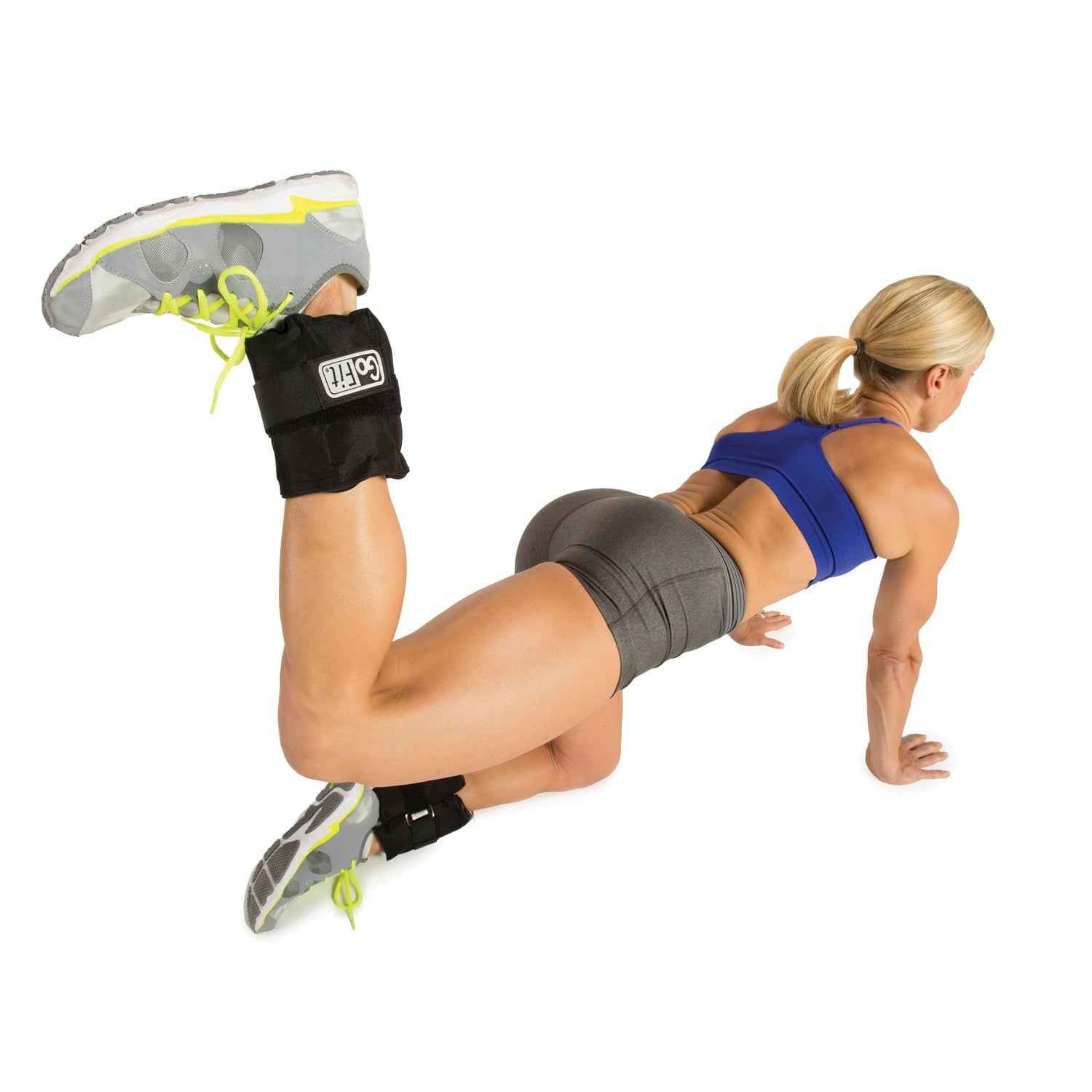 GoFit 10lb Adjustable Ankle Weights - 5lbs each