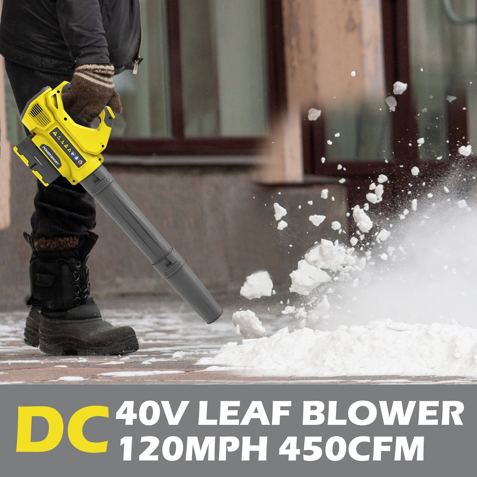 PowerSmart 40V Push Lawn Mower Kit with Leaf Blower (2-Tool)