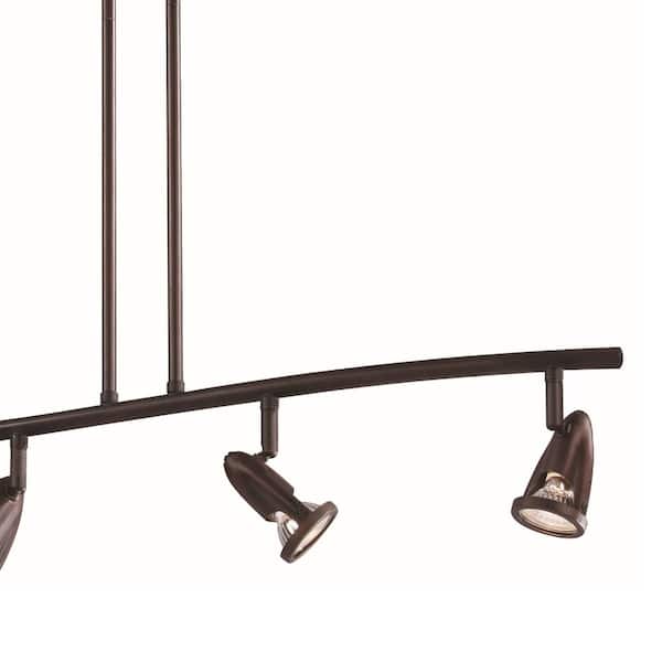 Stingray 2.7 ft. 4-Light Oil Rubbed Bronze Track Light Fixture with Adjustable Heads
