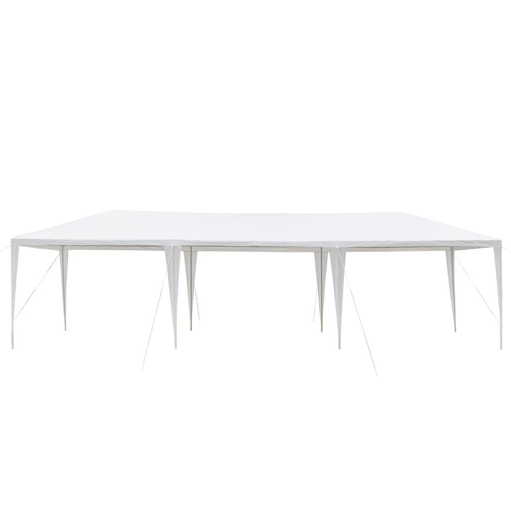 OverPatio 10'x30' Canopy Tent Outdoor Gazebo Tent with 5 Sidewalls White