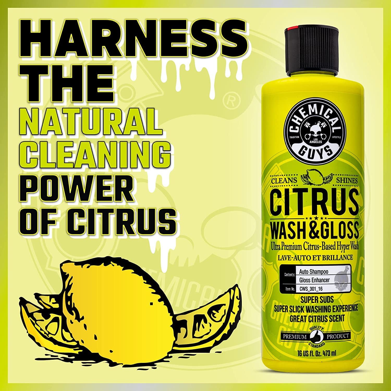 Chemical Guys Citrus Wash & Gloss Concentrated Car Wash (16 oz)
