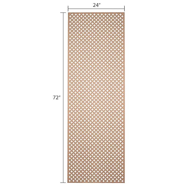 72 in. x 24 in. x 1/8 in. Unfinished Cross Decorative Perforated Paintable MDF Screening Panel Insert