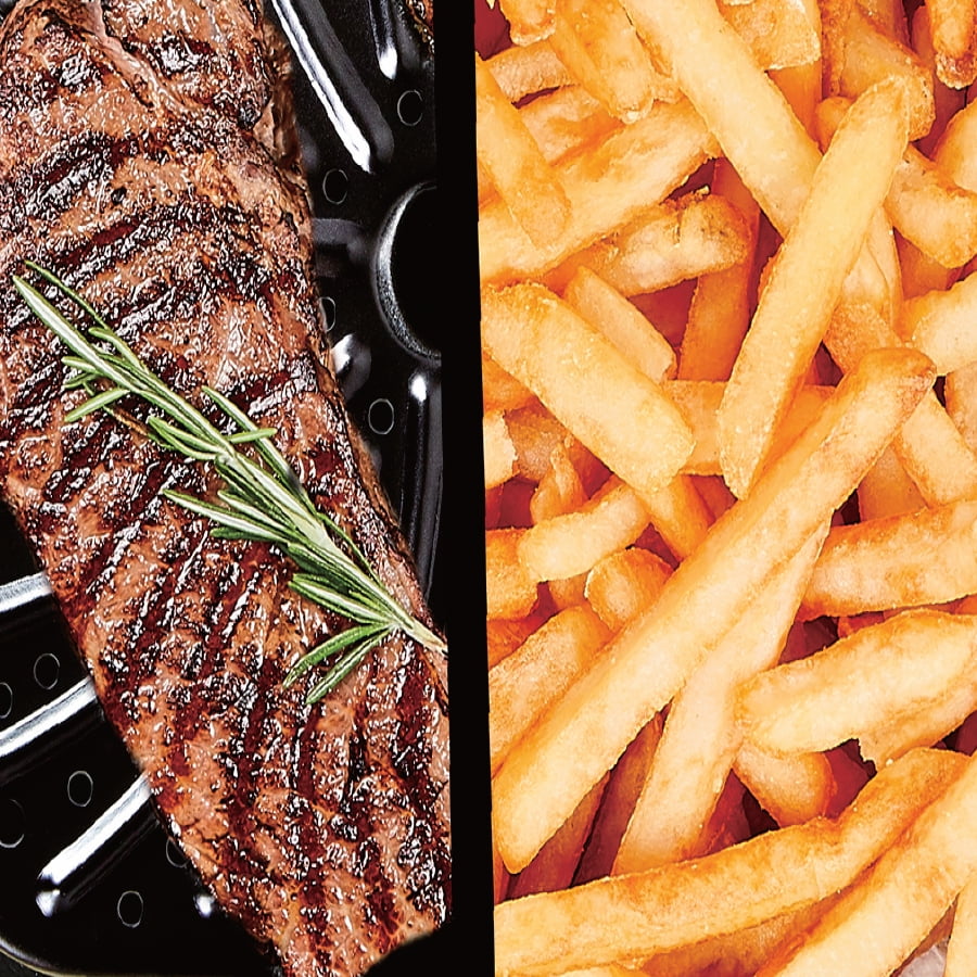 Grill Air Fryer Home, Black, 5.5 Quart