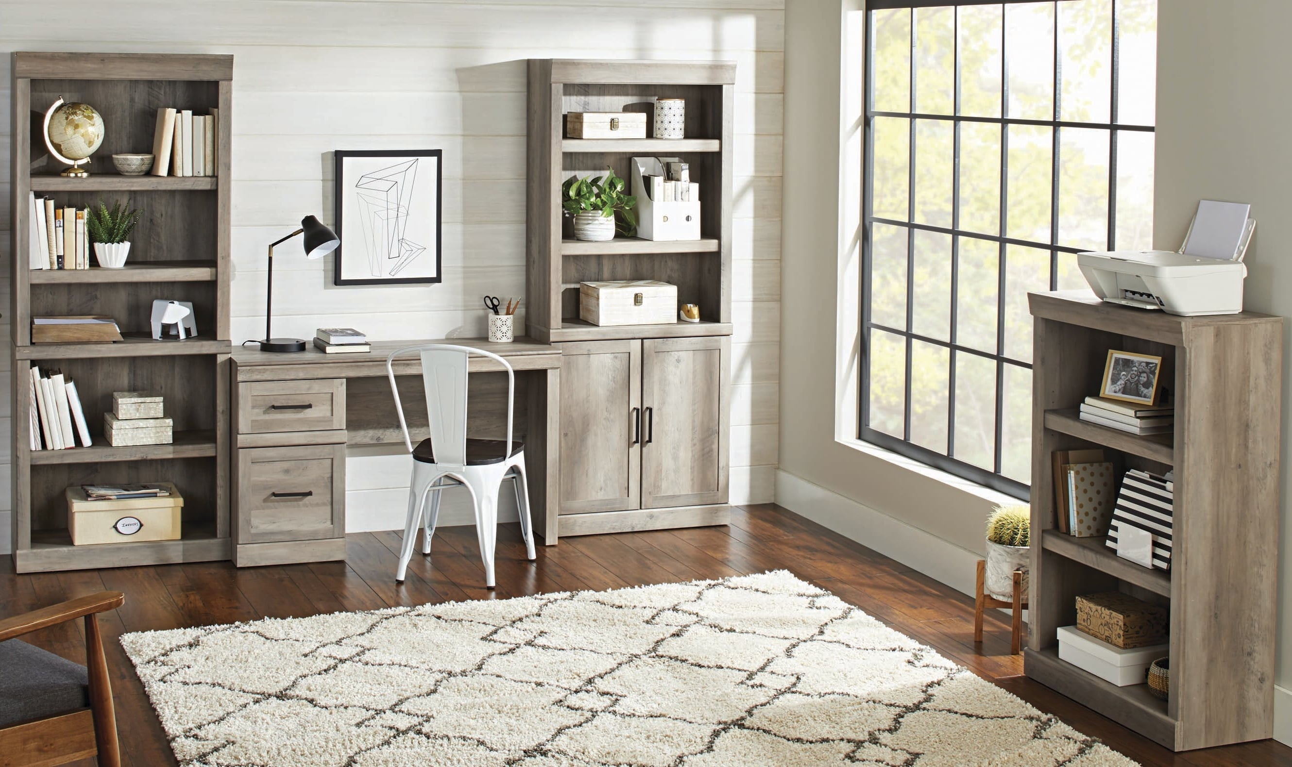 Better Homes & Gardens Glendale 3 Shelf Bookcase, Rustic Gray Finish