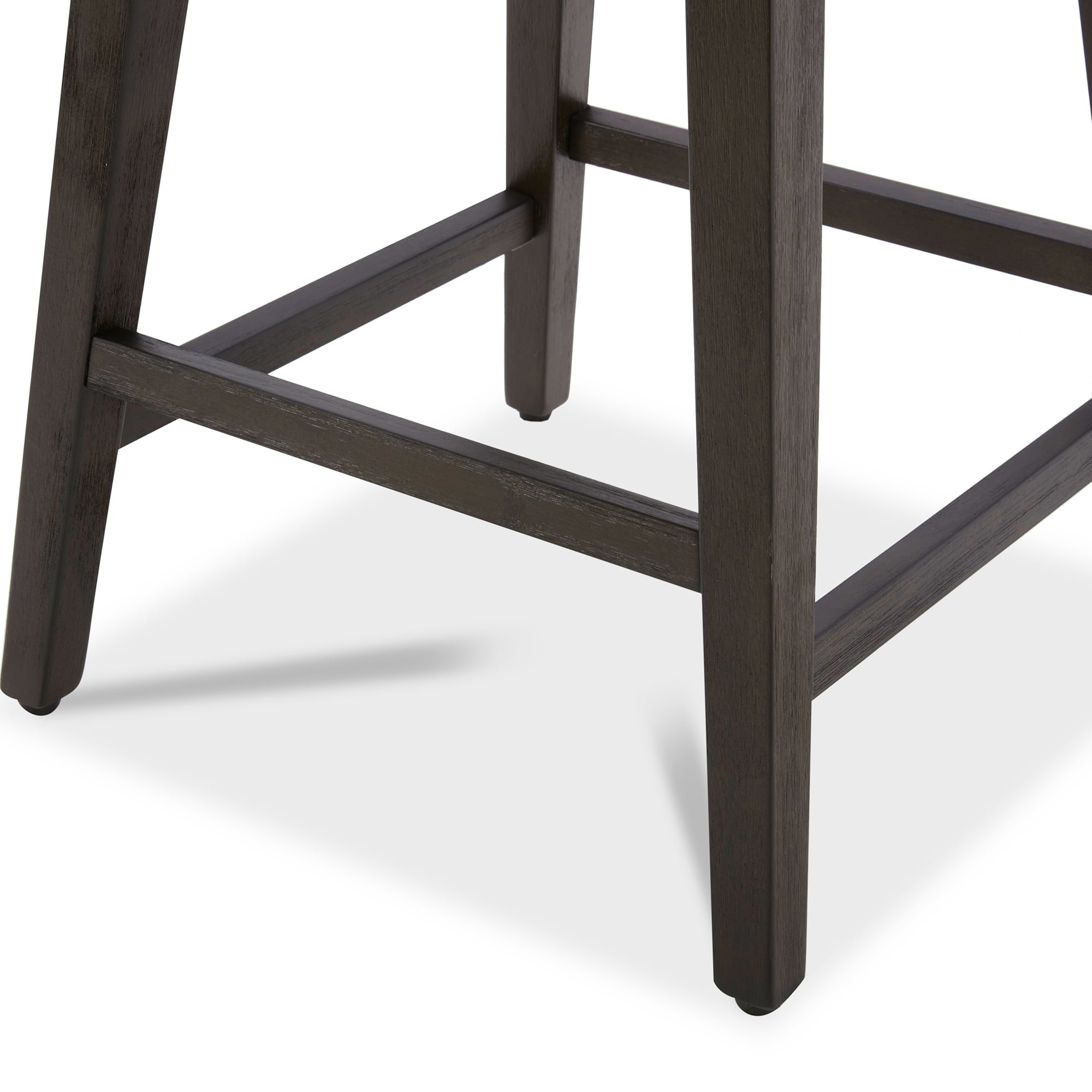 CHITA 26 inch Faux Leather Swivel Upholstered Counter Height Bar Stools with Full Back, Set of 2, Stone Gray