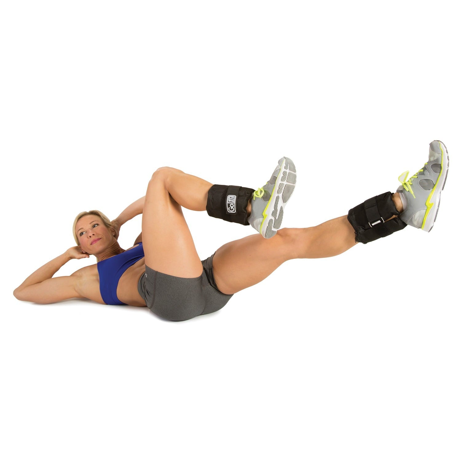 GoFit 10lb Adjustable Ankle Weights - 5lbs each