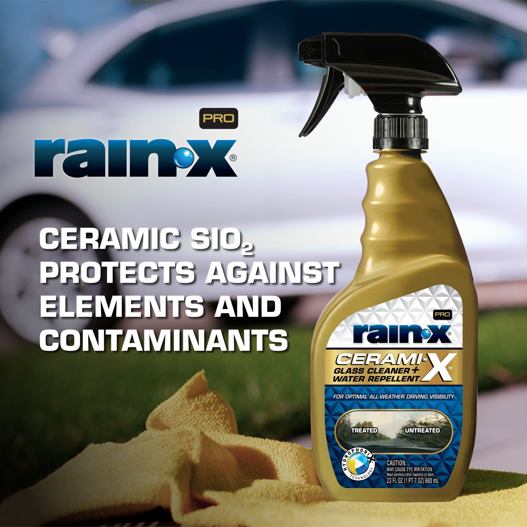 Rain-X® Pro Cerami-X 2-in-1 Glass Cleaner and Water Repellent 23oz - 630177SRP
