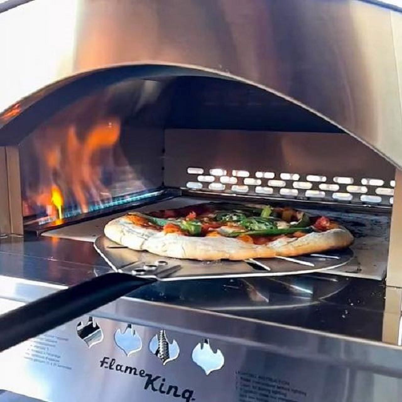 Flame King Multi Function Propane Pizza Oven with 13 inch Pizza Stone