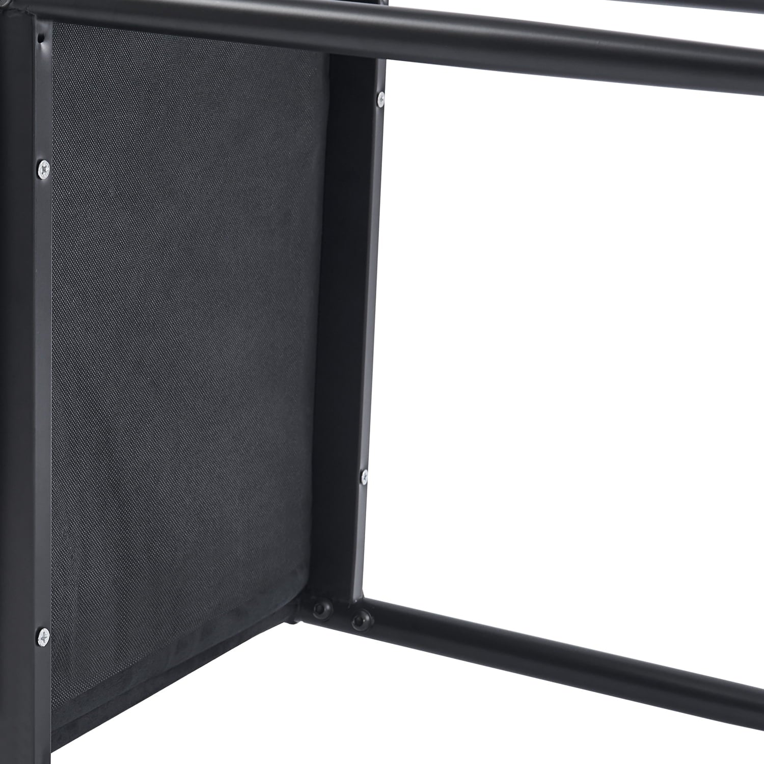 Dining Chair Set of 2, ROZHOME Modern Kitchen Chairs PU Side Chairs with Metal Legs and Frame(Black)