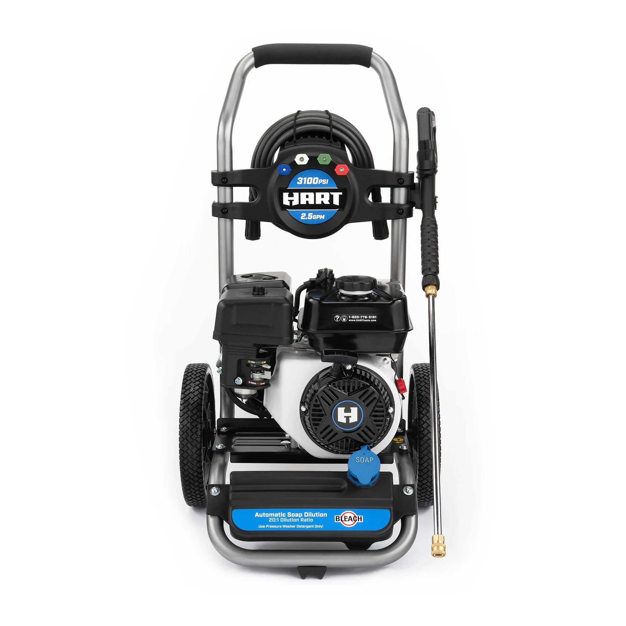 HART 3100 PSI 2.5 GPM 212cc 4-Cycle OHV Gas Powered Cold Water Pressure Washer
