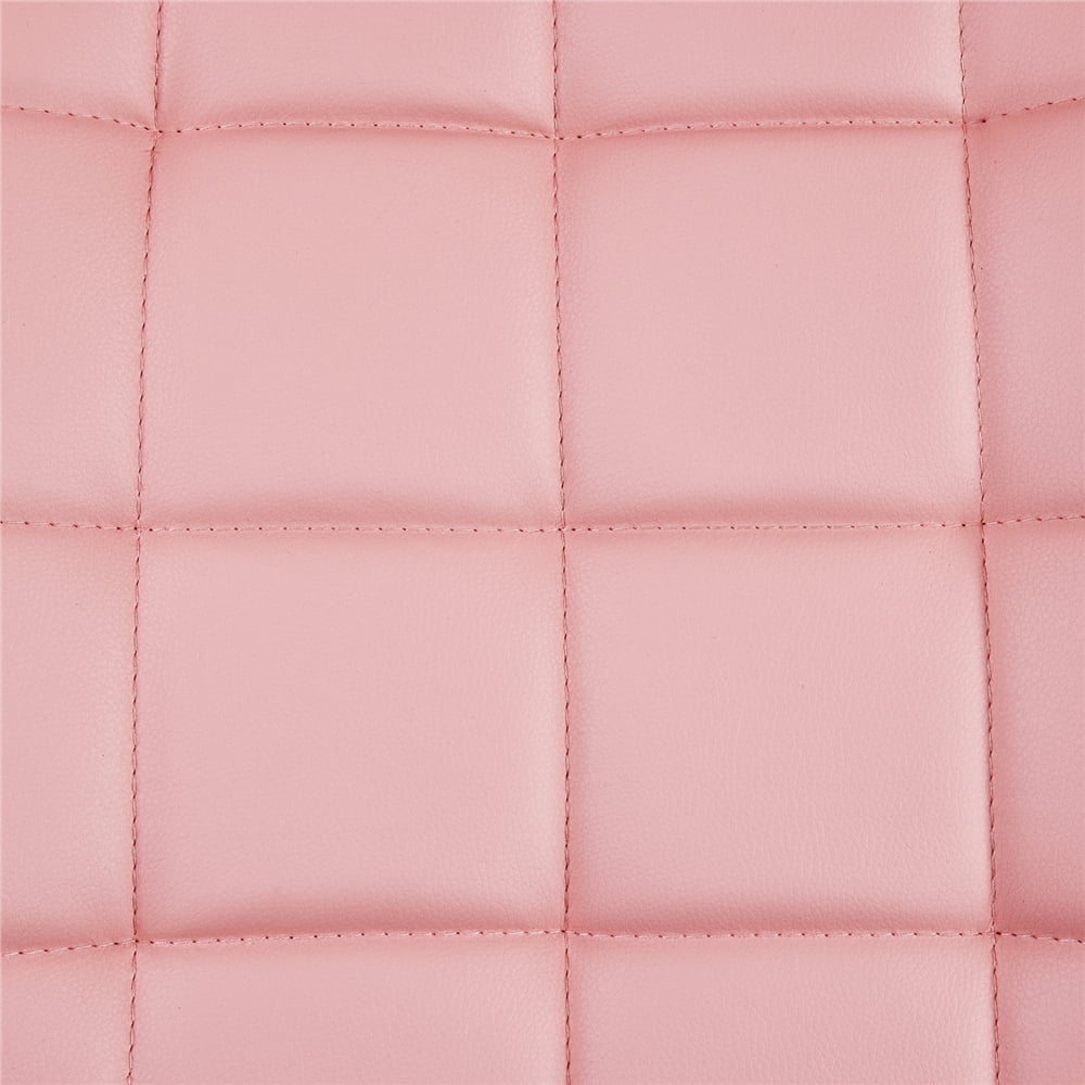 Yaheetech Modern Faux leather Tufted Armless Office Chair,Black