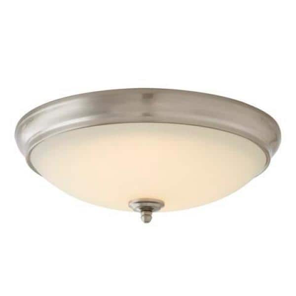 Clifton 13 in. Brushed Nickel Selectable LED Flush Mount