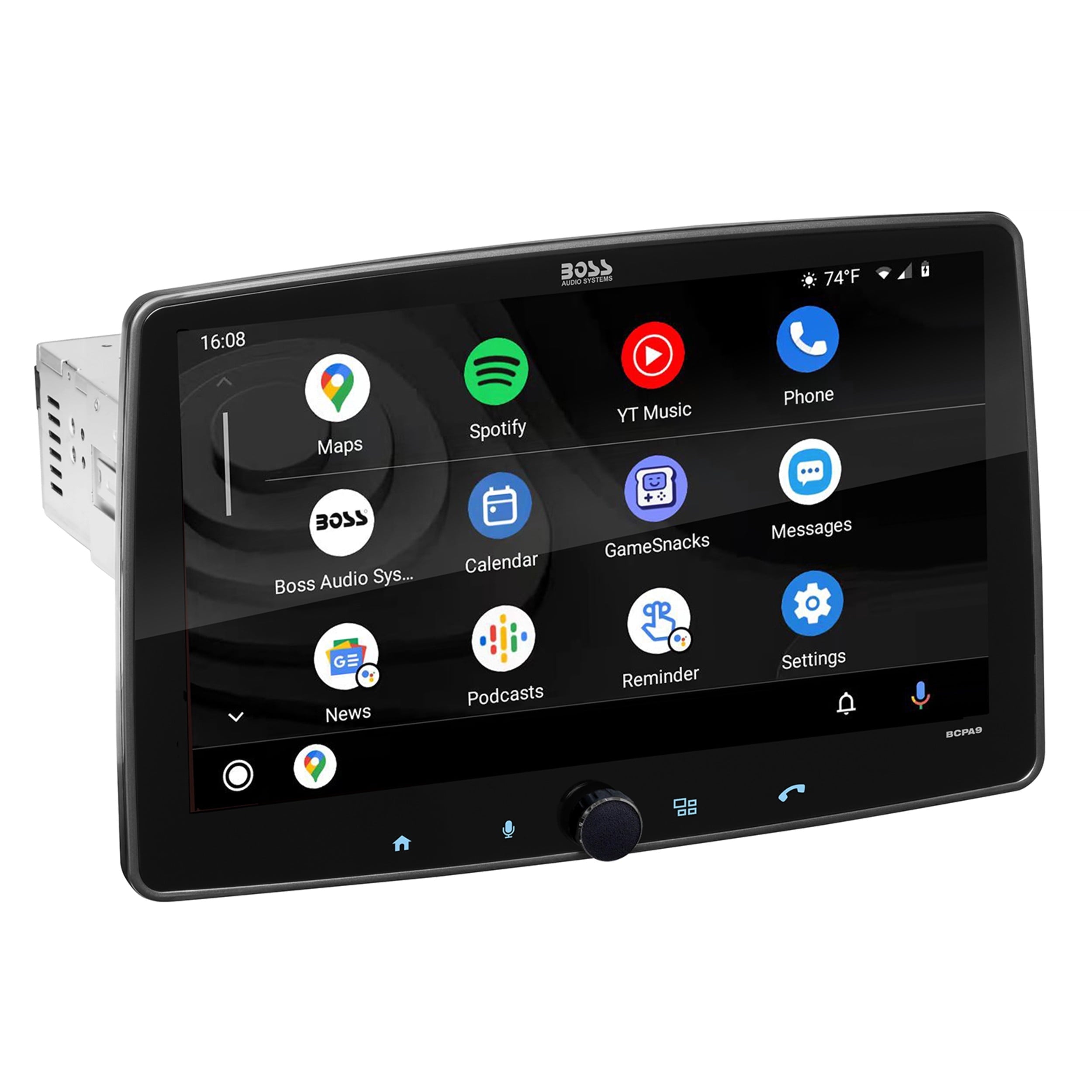 BOSS Audio Systems BCPA9 Apple CarPlay Android Auto 1 Din Car Stereo System