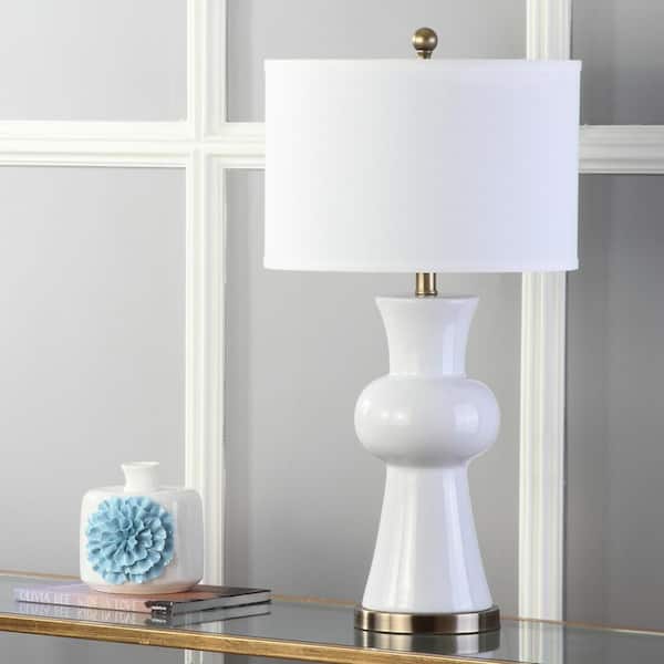 Lola 30 in. White Table Lamp