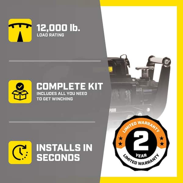 Truck/SUV Synthetic Rope Winch Kit with Hawse Fairlead