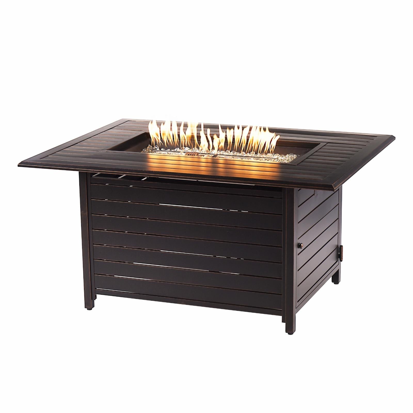 Oakland Living Kandy 48 in. Rectangular Propane Fire Pit Table