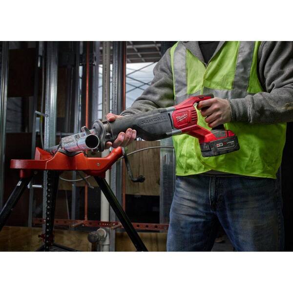 M18 18V Lithium-Ion Cordless SAWZALL Reciprocating Saw with M18 Starter Kit (1) 5.0Ah Battery and Charger
