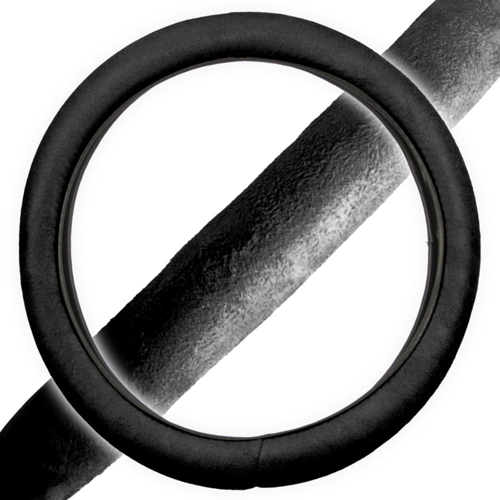 BDK Comfort Grip Memory Car Steering Wheel Cover - Standard Size, Max Protection From Hot & Cold Weather (3 Colors)