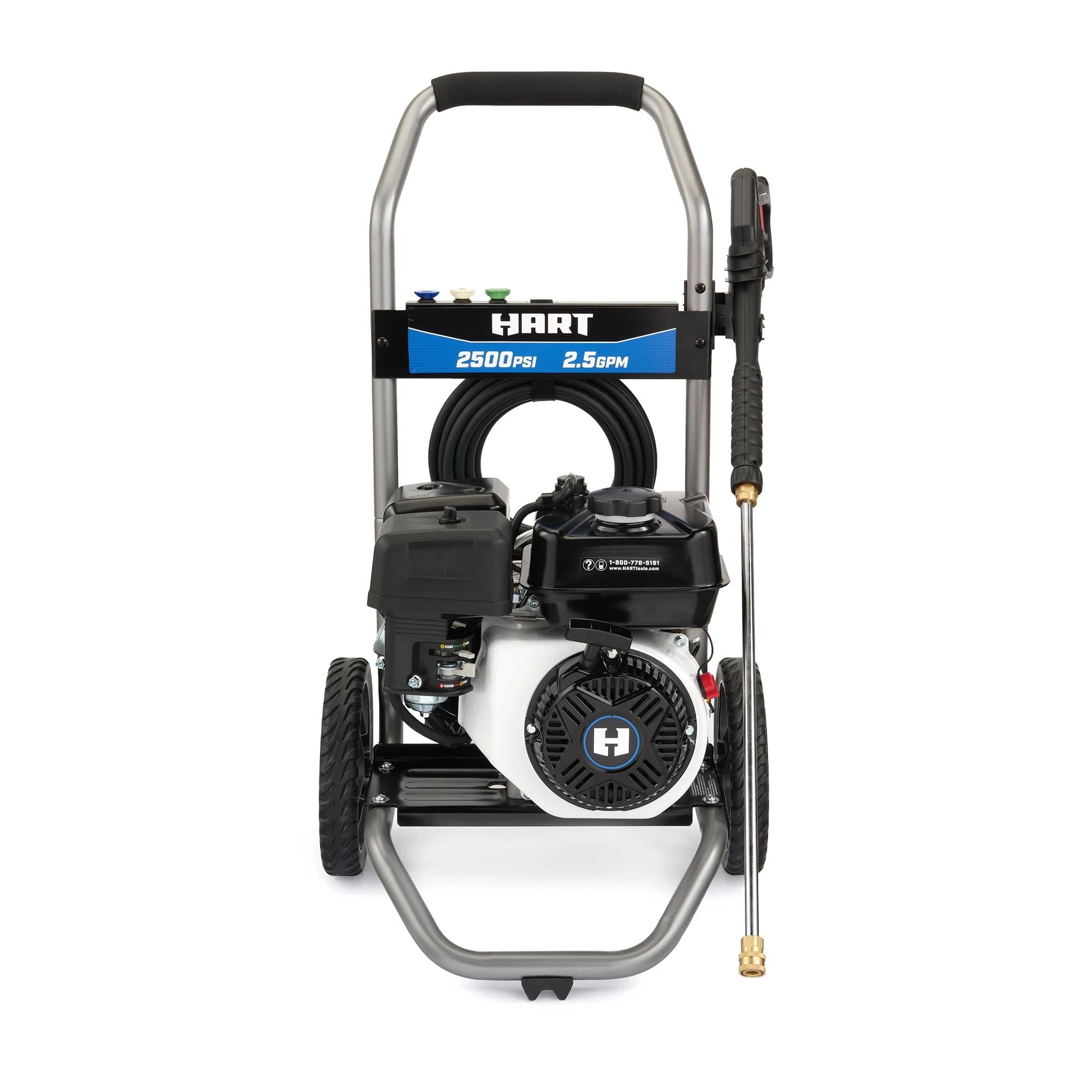 HART 2500PSI 2.5 GPM 212cc Cold Water Gas Pressure Washer