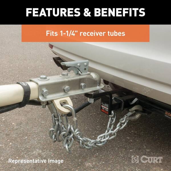 Class 1 2,000 lbs. 6 in. Drop Trailer Hitch Ball Mount Draw Bar (1-1/4 in. Shank, 5-9/16 in. Long)