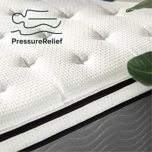 Support Plus 12 in. Extra Firm Euro Top Queen Pocket Spring Hybrid Mattress