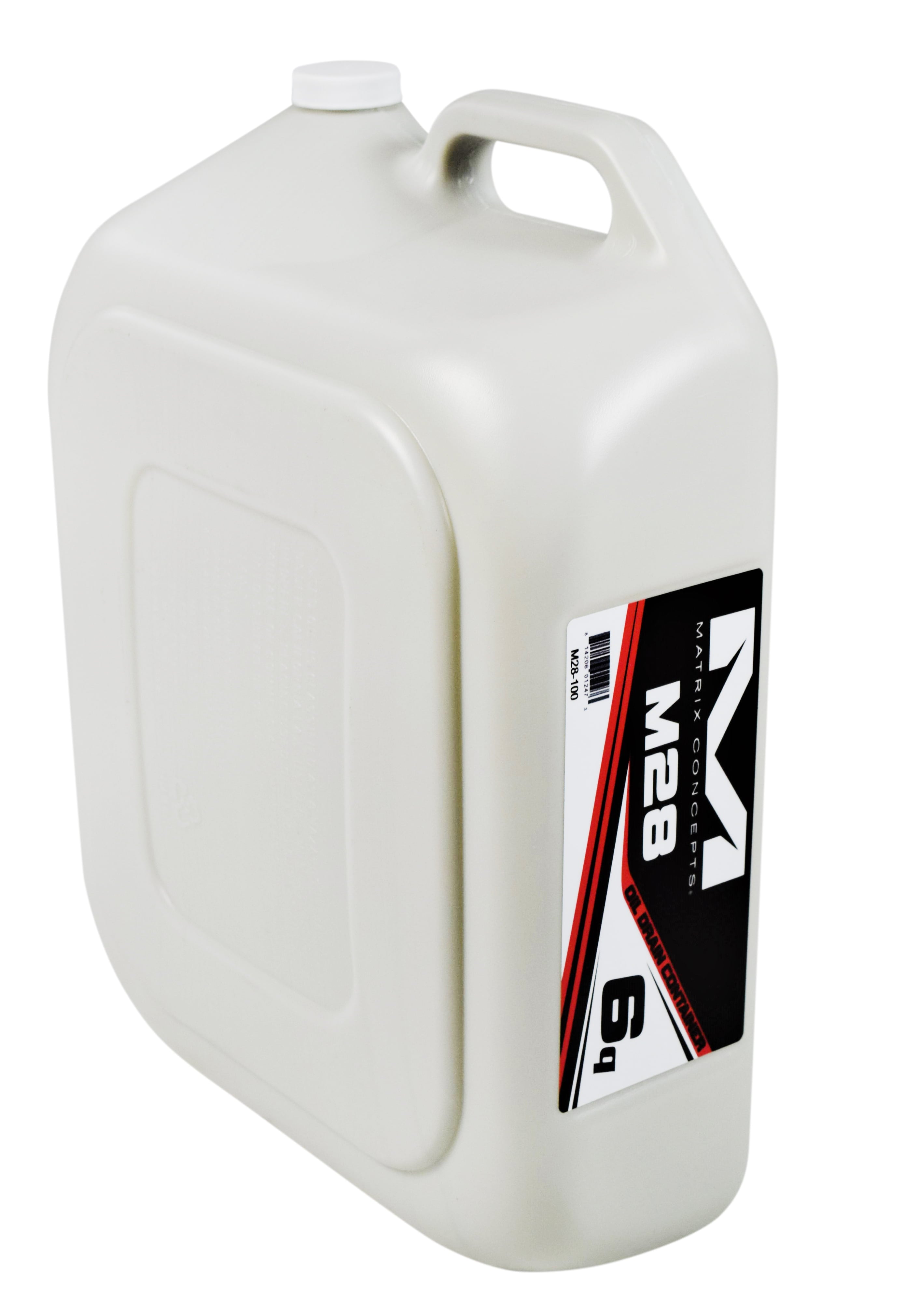Matrix Concepts M28 6 Quart Oil Drain Container 6 Qt. with Small Sticker Kit