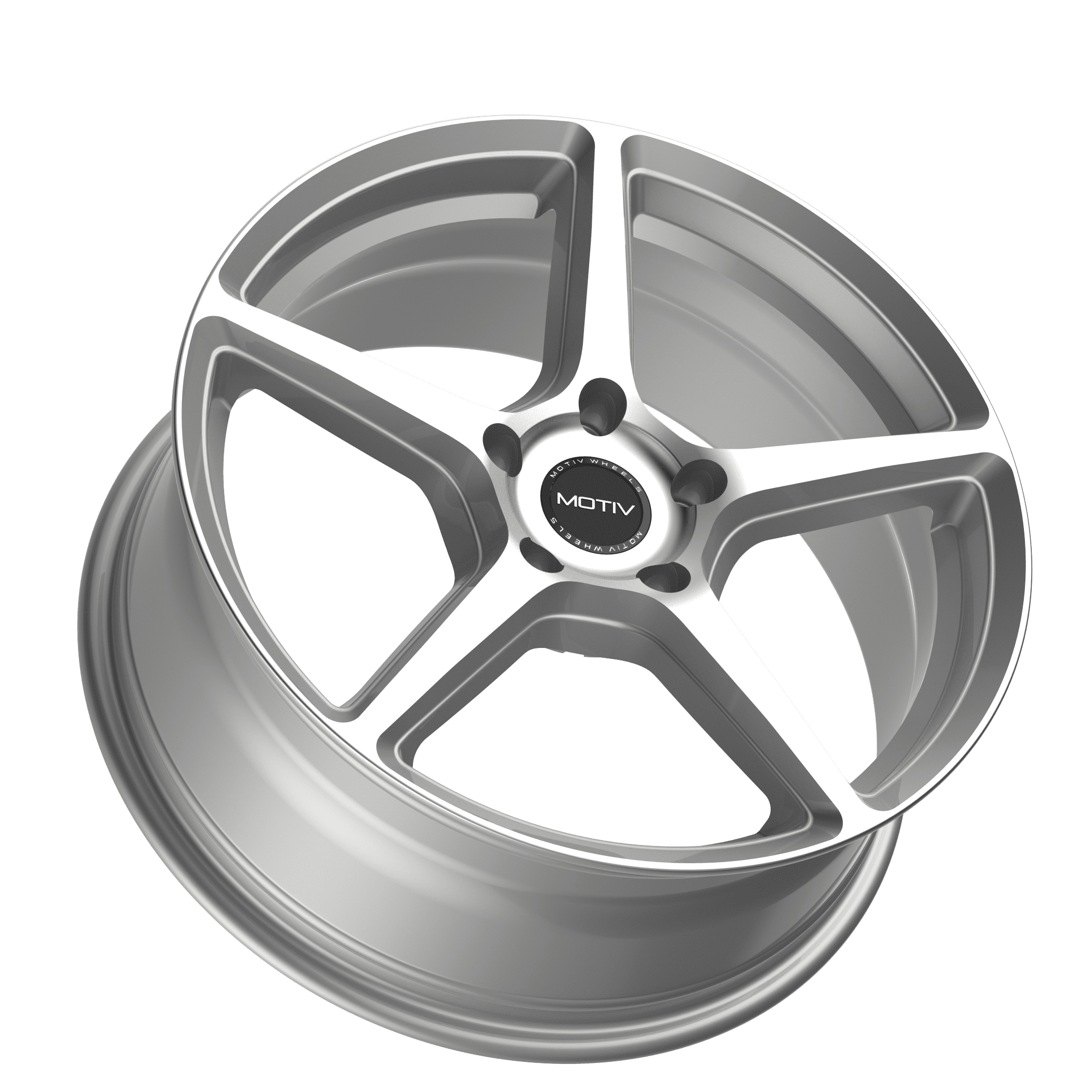 Motiv 16x7.5 5X4.50 433MS Blade Silver Wheel Rim