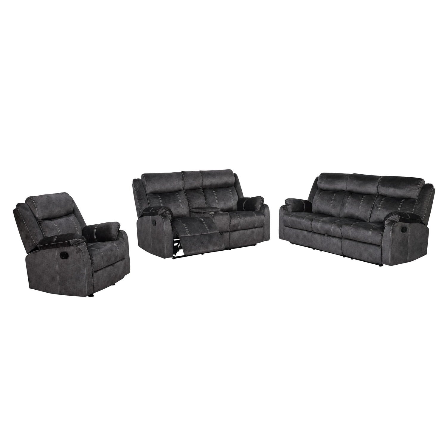 Global Furniture Domino Granite Glider Recliner
