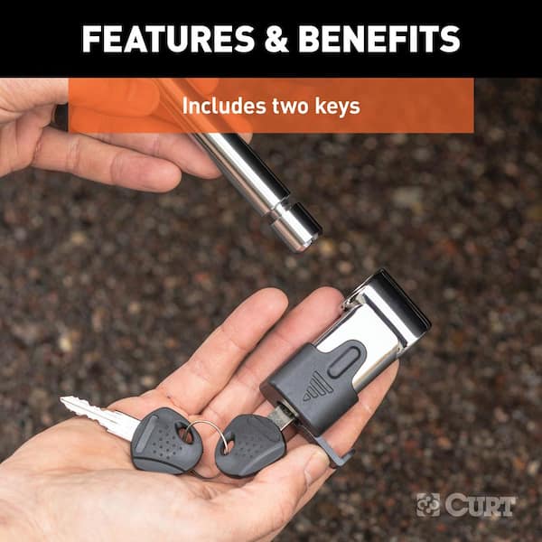 5/8 in. Hitch Lock (2 in. Receiver, Right-Angle, Chrome)