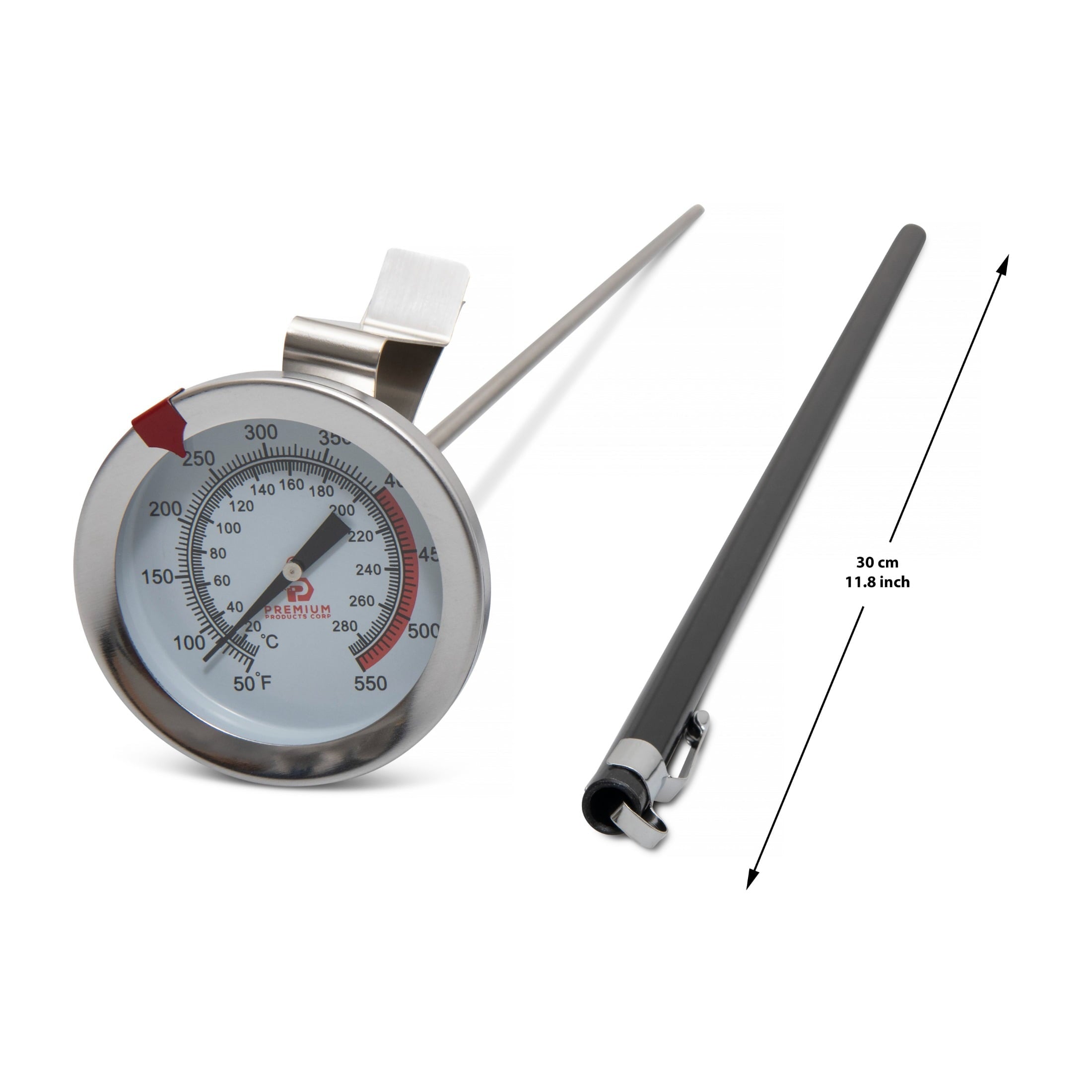 Products Corp Easy Breader Batter Bowl All-in-1 Mess Breading Station Tray Snap-Shut Lid with Silicone Ring For Coating Fried or Baked Food With Deep Fry Cooking Thermometer